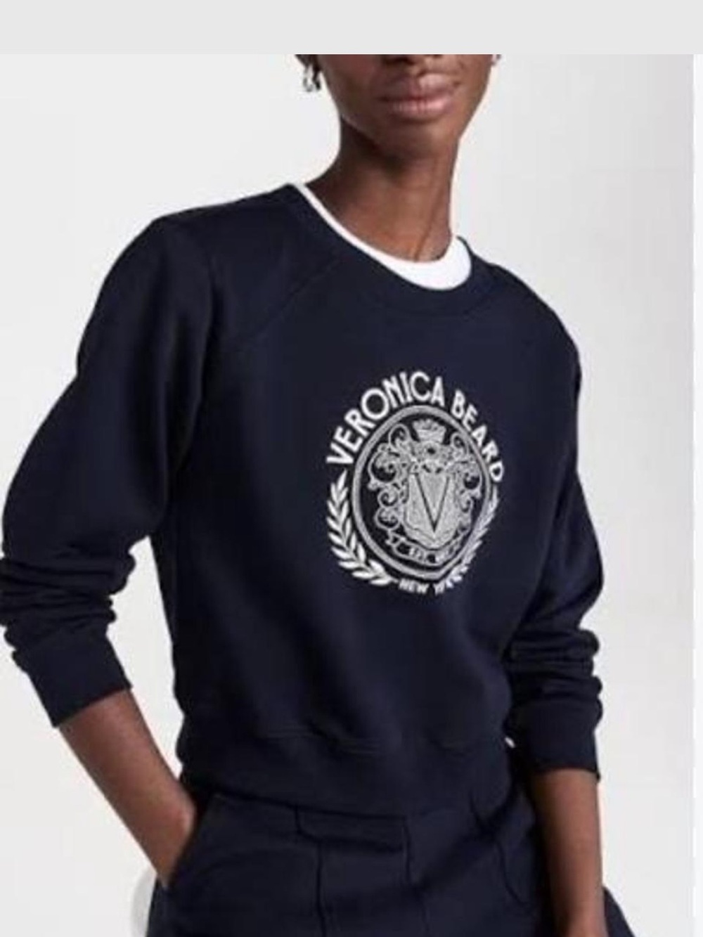 Veronica Beard Beaumont Navy Sweatshirt